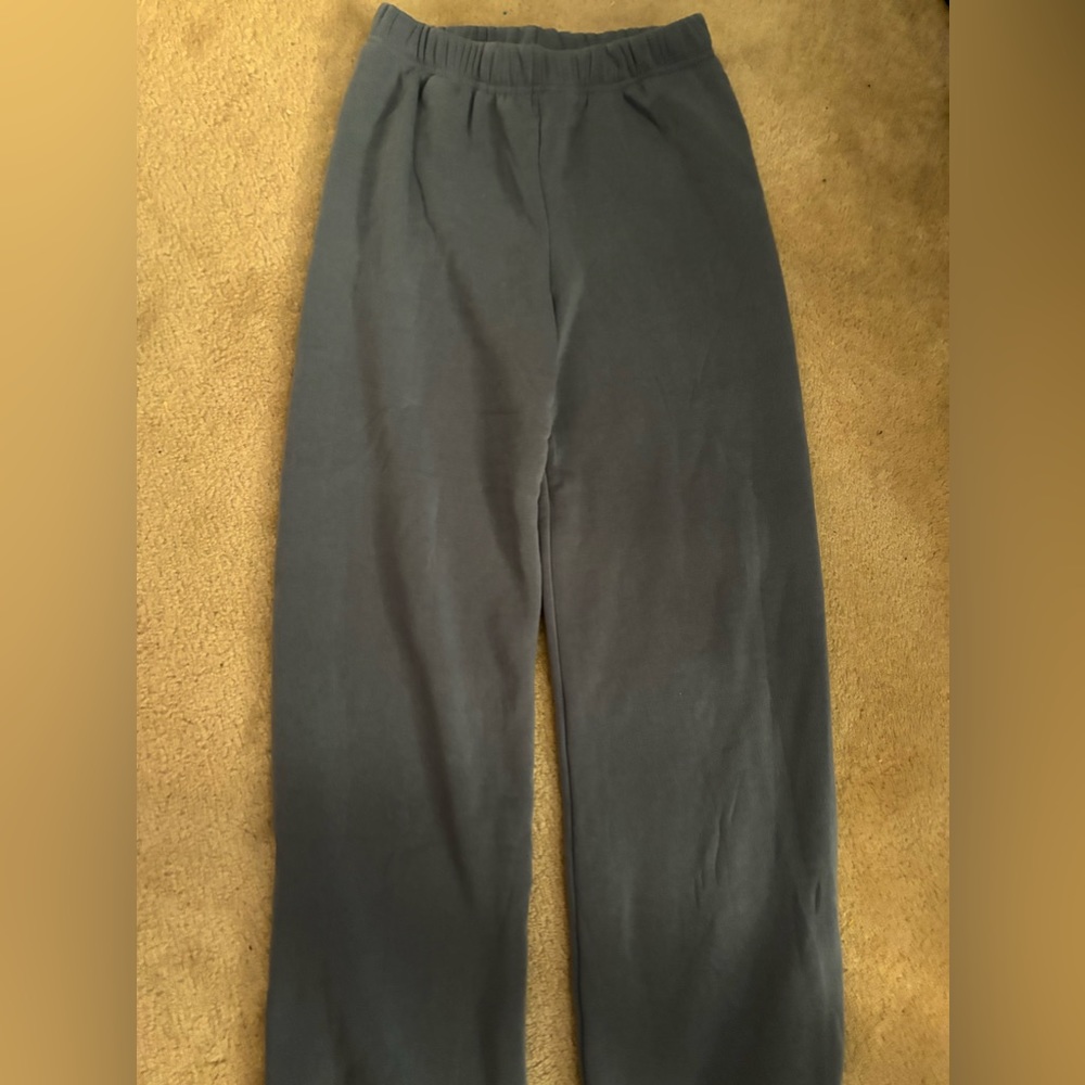 Blue straight leg sweatpants